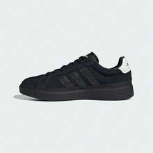 Adidas Street Talk Men's Black Solid Color Comfortable Versatile Street Style Sneakers - Black - View 2
