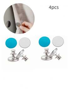 4/12/20/32pcs Modern Metal Magnetic Hooks, Suitable For Curtain Sets, Easy To Install Wall-Mounted Magnetic Clips, Can Be Used For Shower Curtains, Gap Sealing, Wall Stickers And Door Stickers - Multicolor - View 16