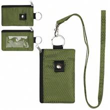 New Multifunctional Card Holder Keychain RFID Anti-Theft Ultra-Thin Mini Wallet Compact Card Sleeve With Halter - Multicolor - View 6