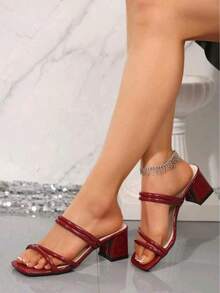 GAN AI Women Pumps - Burgundy - View 5