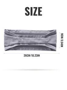 1 pièce Bandeau de sport WRELS pour femmes, couleur unie, absorbant la transpiration, antidérapant, séchage rapide, respirant, accessoire de football - Multicolore - Voir 2