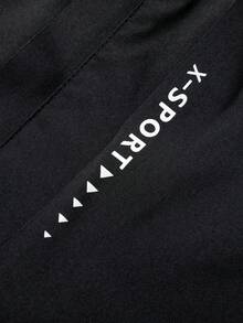 Vancamel Pulse Men's Solid Color Detachable Hooded Thermal Lined Sports Jacket, Warm Outdoor Hiking Functional Loose Comfortable Versatile Top - Black - View 5