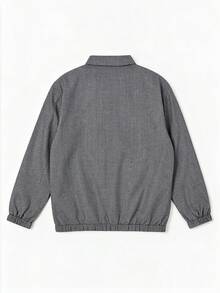 Spring/Autumn Men's Casual Minimalist Versatile Loose Jacket, Suitable For Daily Lightweight Wear - Black - View 4