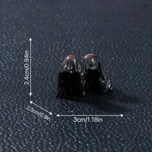 6pcs Ghost Skeleton Furniture Statue Set, Suitable For Room Decoration, Desktop Ornament, Resin Craft, Micro Landscape DIY Decoration Accessories, Applicable For Halloween Theme Party Decor - A - View 4
