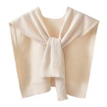 1pc Women's Knitted Shawl, Lightweight Summer Shoulder Wrap, Can Be Paired With Dresses And Accessories - Multicolor - View 21