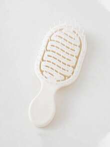 2pcs/1pc Mini Ivory Hollow Portable Styling Hair Brush, Salon Beauty Travel Essential Hair Comb Tool Accessory, Unisex, Suitable For Dry And Wet Hair, Multi-Functional Detangling Brush, Suitable For All Hair Types - Multicolor - View 8