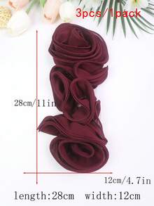 New Multi-Color 3D Hand-Rolled Pleated Corsage DIY Clothing Accessories, Suitable For Wedding Dress, Dance Skirt, And Other Decorations - Multicolor - View 45