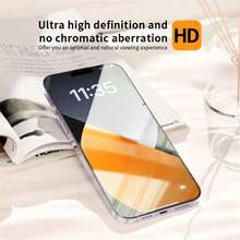 RQVQJ 3Pcs Full Screen Tempered Glass Protector Protect Screen Full Screen Phone Protective Film Compatible With IPhone 18 17 16 15 14 13 12 11 Pro Max XS X XR 17 16 15 14 Plus 17e 16e Clear Protective Cover Glass Film - Clear - View 3