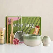 1pc/5pcs Japanese Kiln-Glazed Matcha Tea Set, Includes Matcha Bowl, Matcha Whisk, Matcha Cup, Stirrer, Tea Spoon, Tea Bowl, Matcha Brewing Tools, Dessert & Drink Making Tools, Japanese Gift Box, Chengzhinye Matcha Whisk Set, Holiday Gift, Exclusive Gift For Matcha Lovers - Multicolor - View 17