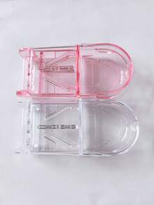 2/1pc Portable Pill Splitter, 2-In-1 Medication Divider & Storage Pill Box, Can Cut Pills Into 1/2 And 1/4 - View 11