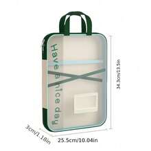 1pc A4 File Folder, L-Shaped Large Opening Gradient Mesh File Sleeve, 4-Layer Classification Storage, Stationery Set For Graduate Entrance Exam And Office Document Storage, Suitable For Accordion Bag, With Handle Portable File Bag - Multicolor - View 13