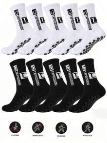 1/2/3/4/6/10/15/Pairs/Men's Non-Slip Rubber Sole Football Socks Sports Socks - Multicolor - View 1