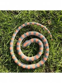 1pc Realistic Snake Toy Soft Rubber Fake Snake Prank Scary Snake Prop - Multicolor - View 14