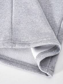 1pc Cute Girls Wide Leg Sweatpants, Climbing Cat & Casual Cat Pattern, Soft Casual Streetwear Long Pants - Grey - View 8