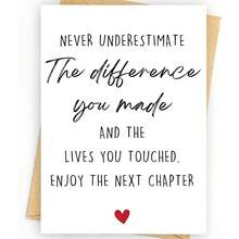 1PC-Colleague Retirement Card Leaving Gift | Large Inspirational, Enjoy The Next Chapter Boss Teacher Leader Farewell Card Suitable For Anyone's Retirement Gift - A - View 7