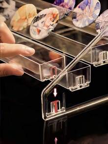 Vowcarol 3/5/7 Tier Transparent Acrylic Paint Storage Rack - Transparent Trapezoid Display Stand Suitable For Handicrafts And Artwork Storage. Lipstick. Perfume. Cosmetics. Display Stand. Multi-Functional - Multicolor - View 8
