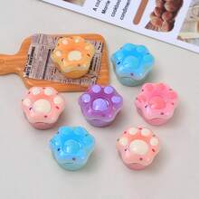 6/12/18pcs Cute 3D Cat Paw DIY Resin Pendant Accessories, Suitable For DIY Crafts, Hair Clips, Scrapbooking Jewelry Making Materials Decoration - Random Mixed - Creative Cat Paw Theme - View 6