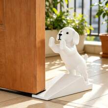 1pc 3D Cute Puppy Door Stopper, Fun Healing Home Decor, Durable Plastic Door Stopper For Home Decoration, Anti-Collision Door Stopper To Prevent Door Slamming And Scratching, Gift For Pet Lovers - A - View 9