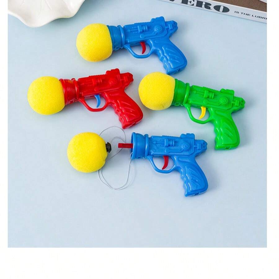Pistol Spons Baru, Meluncurkan Bola Spons untuk Lelucon dan Penghilang Stres, Alat Permainan Interaktif Orang Tua-Anak, Mainan Pistol Peluncur Spons, Hadiah Penghargaan untuk Siswa, Warna Acak - MultiWarna - View 1