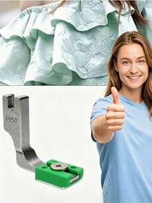 Durable P950 Industrial Sewing Machine Adjustable Gathering Presser Foot, Suitable For Overlock And Gathering Functions, Green Accessory, Suitable For Sewing, Compatible With Multiple Sewing Machines, Meets Industrial And Home Needs - Practical - View 6