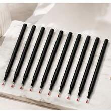 10pcs Black Pen Refills, Smooth Writing Replacement Ink Cartridges, Quick-Drying Fine Point Refills For Ballpoint Pens, Office & School Supplies, Back To School Stationery, Daily Writing, Note-Taking - Black Pen Refill - View 3
