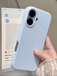 高品質淺藍色 TPU 手機殼，最新相容 iPhone 17/Air/17 Pro/17 Pro Max、16、15、14、13、12、11 Pro Max，親膚紋理，淺藍色手機殼 - 淺藍色 - 查看 2