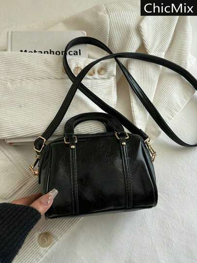 Bolso de mano minimalista y versátil, bolso cruzado clásico multifuncional con textura para mujeres, adecuado para compras, billetera, monedero, señoritas jóvenes, estudiantes universitarias, recién casadas y trabajadoras de oficina. Excelente para oficina, universidad, trabajo, negocios, viajes al trabajo, actividades al aire libre, viajes y salidas