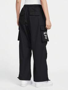 Celana Kargo Tenun Pinggang Sedang Wanita Nike Sportswear IF0392-010 - IF0392-010 - View 2