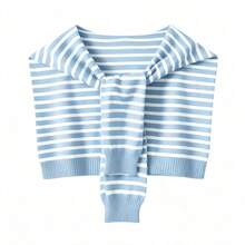 1pc Women's Knitted Shawl, Lightweight Summer Shoulder Wrap, Can Be Paired With Dresses And Accessories - Multicolor - View 8