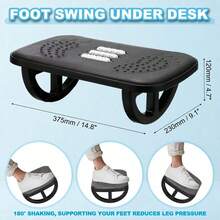 Footrest Chair, Height Adjustable Seat With Rolling Massage Function, Suitable For Under Desk, Computer Gaming, Office Chair Support And Foot Support Under Workstation - Multicolor - View 3