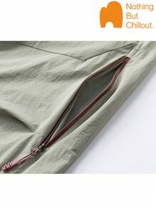 Celana Kargo Outdoor Fungsional Wanita NBCT, Desain Kaki Berkerut, Kantong Resleting Samping, Pinggang dan Manset Elastis, Cocok untuk Mendaki, Berkemah, Trekking, Bepergian, dan Pakaian Kasual - Abu garam laut - View 5