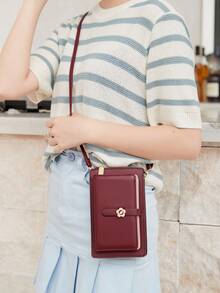 FOREVER MIYIN Dompet Ponsel Layar Sentuh Wanita, Tas Selempang, Kapasitas Besar, Banyak Slot Kartu, Dompet Resleting dengan Jendela ID & Tali yang Dapat Diatur untuk Perjalanan Sehari-hari - MultiWarna - View 4