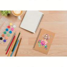 A5 Spiral Notebook, 30 Pages/60 Sheets Coil Memo Notepad Diary Planner, Ruled Line Grid Paper, Perfect For Work, Sketching, Journaling, Studying And Note-Taking, Ideal Gift, School Supplies | Fashionable A5 Design | Paper Quality, Notebook And Diary - A5 - View 5