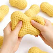 1pc New Peanut Building Block Squishy, Sand-Like Sound Super Stress Relief Toy, ASMR, Crunchy Sound, Handmade, Sound-Controlled Stress Relief Venting Toy, Can Relieve Anxiety, Fingertip Toy, Hand Pressure Relief, Birthday-Party-Christmas-Valentine's Day-Children's Best Gift Squishy>Back To School Squishy Need Doh Squishy's Crunchy Squishy's Crunchy Squishy Party Favors For Kids - Multicolor - View 3