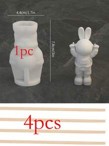 Molde de Vela de Silicone de Foguete Espacial e Astronauta, Vela de Aromaterapia DIY, Sabonete, Bálsamo, Molde de Resina Epóxi, Pode Fazer Decoração de Mesa e Carro, Artesanato Feito à Mão, Adequado como Presente para Amigos, Decoração de Casa e Presente de Feriado, Molde de Silicone, Molde de Resina, Molde de Gesso - Vários estilos - Visão 12