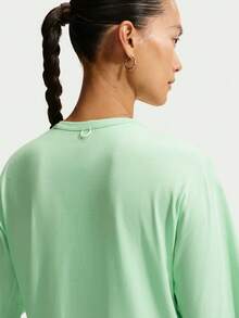 Nike 女款 AS W NK DF 24.7 IS LGT 短袖針織無領T恤 TIQ9333-391 - 綠色 - 查看 4