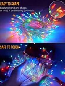 USB Powered Multi-Color Firecracker LED String Lights, Full Cluster Design With Bright LED Beads, 8 Adjustable Lighting Modes, Suitable For Windows, Bedrooms, Wedding Backgrounds, Parties And Holiday Home Decor, Creating A Dynamic Festive Atmosphere - USB Firecracker Light - View 10