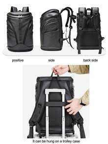 42L Large Capacity Travel Backpack, Men's Outdoor Bag, Hiking Backpack, Men's Nylon Bucket One Shoulder Bag, Men's Hiking Backpack With Independent Shoe Compartment, Men's 17-Inch Laptop Backpack - Multicolor - View 5