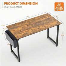 Home Office Desks - Brown - View 3