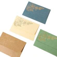 European Vintage Thickened Envelopes, Gold Foil Stamping, Special Paper Lining, Wholesale Creative Exquisite Invitation Card Storage Envelopes - Gold Foil Stamping - View 6