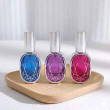 10ml Perfume Spray Bottle Empty Bottle Pump Spray Design Glass Perfume Bottle Geometric Pattern Glass Travel Cosmetic Bottle - Multicolor - View 6