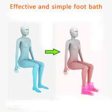 1 Pair Portable Foot Soak Basin With Heat Massage, Relieve Foot Fatigue And Relax - Multicolor - View 7