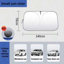 Upgraded Universal Car Front Windshield Sunshade, Foldable, Easy Installation And Storage; Foldable, Easy Installation And Storage...Car Sunshade Made Of High-Efficiency Heat-Insulating Material - A - View 13