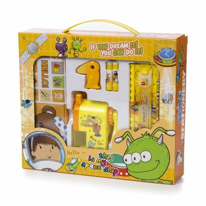 Dam Stationery Set With Metal Case And Writing Accessories.