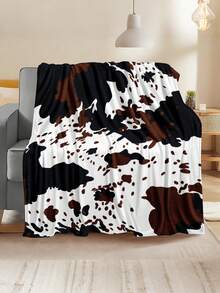 1pc Modern Style Soft & Comfortable Blanket, Minimalist Cool Design, Multi-Purpose Throw For Sofa, Bed And More, Outdoor Camping Leisure Blanket, Suitable For Home, Picnic, Travel, All-Season Comfort, 280gsm Polyester, Machine Washable - Multicolor - View 3