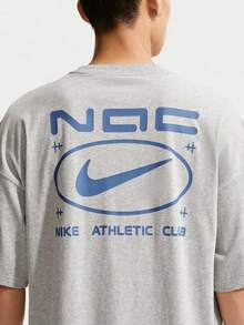 Nike Kaos Rajut Lengan Pendek Tanpa Kerah Pria AS M NK TEE OS NAC TIM6140-077 - Light Grey - View 2
