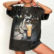 Women T-Shirts - 黑色 - 查看 2