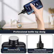 UV Solar Resin 300g, Fast-Curing Clear Glue For Jewelry DIY, Sunlight/UV Lamp Hardener For Pendant, Coating & Mold Casting - A - View 3