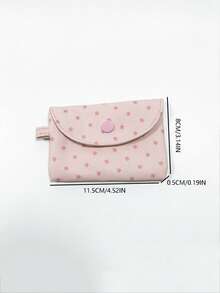 Japanese & Korean Style Niche Design Anime Manga Girl Small Storage Pouch Coin Purse Lightweight Acrylic Pendant Fashionable Personalized Bag - Pink - View 5