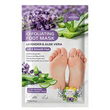 APPVERA Foot Mask Lavender And Aloe Vera Exfoliating Foot Mask For Rough And Dry Feet With Lactic Acid, Urea, And Malic Acid, Moisturizing And Nourishing, Softens Rough Skin, Essence Socks - 1 Pc - View 2